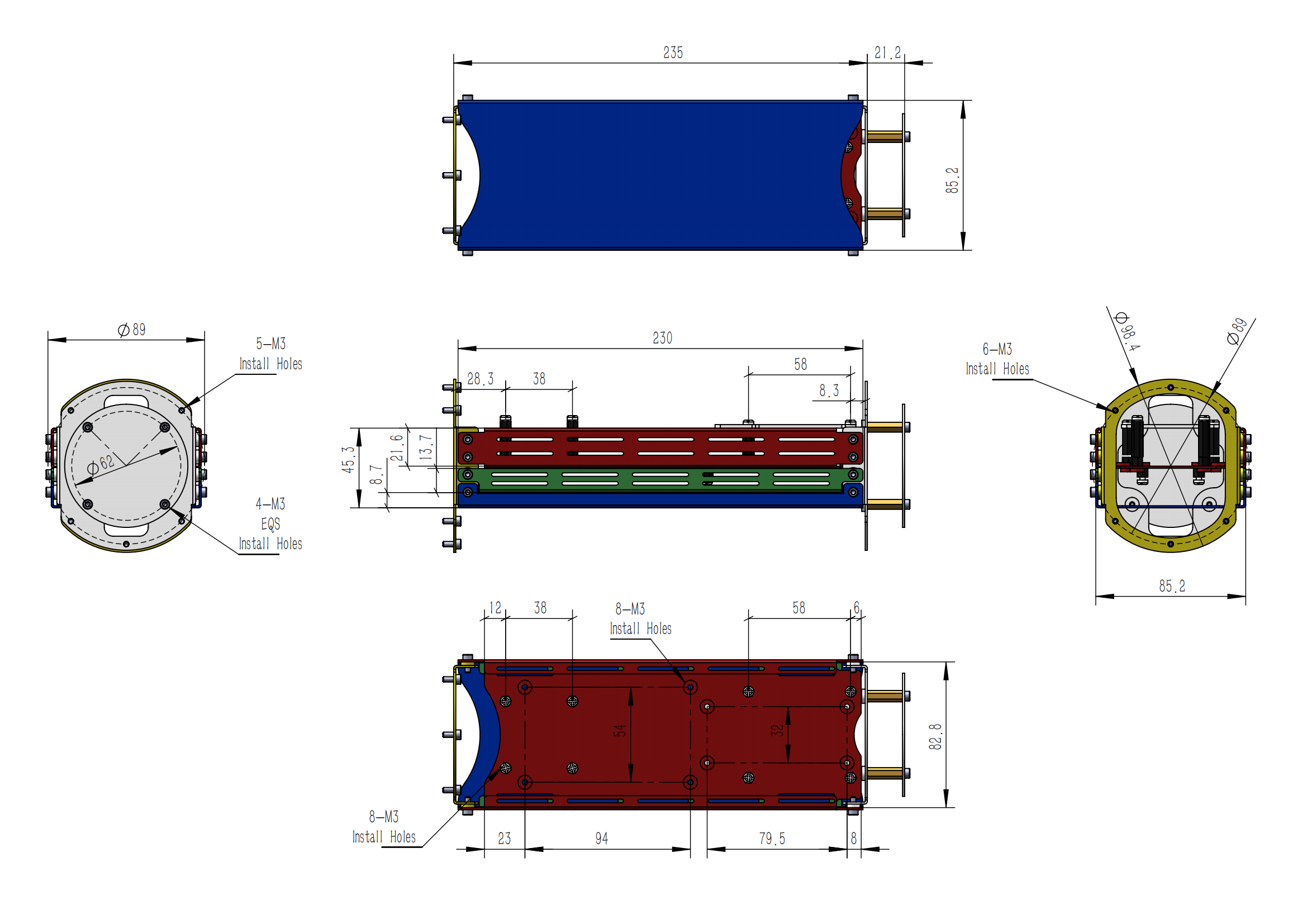 密封舱舱内支架